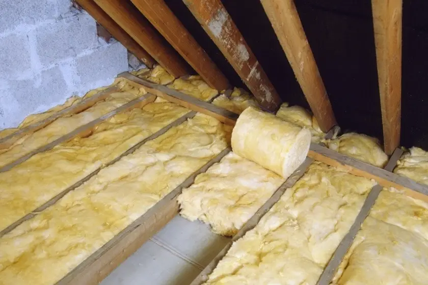 loft space with insulation